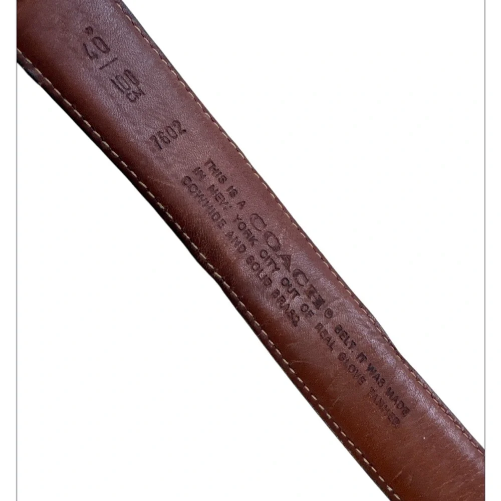 Vintage Coach Men’s leather belt size 40
